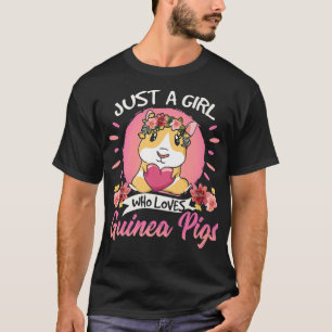 Just A Girl Who Loves Pigs Cute Animals Lover Pets T-Shirt