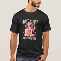 Just A Girl Who Loves Pigs Dad-Dy Mum Boy Birth-Da
