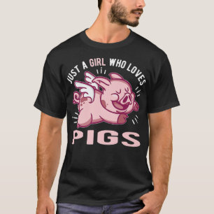 Just A Girl Who Loves Pigs Premium3644 T-Shirt