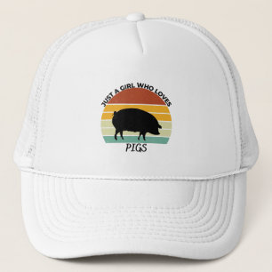 Just a Girl who loves pigs Trucker Hat
