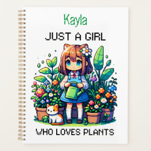 Just a Girl Who Loves Plants Personalised Planner