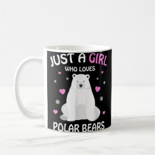 Just A Girl Who Loves Polar Bears Girls Polar Bear Coffee Mug