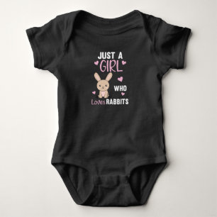 Just a girl who loves rabbits - Sweet Rabbit Baby Bodysuit