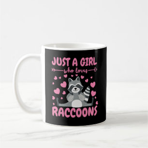 Just a Girl Who Loves Raccoon Lover Trash Panda Coffee Mug