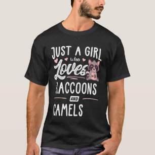 Just A Girl Who Loves Raccoons And Camels Women T-Shirt