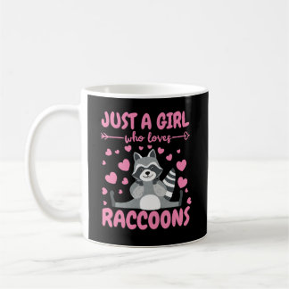 Just a Girl Who Loves Racoon Lover Trash Panda Coffee Mug