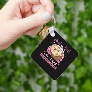 Just A Girl Who Loves Racoons Kawaii Racoon Key Ring