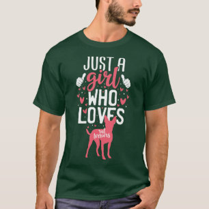 Just a Girl Who Loves Rat Terriers T-Shirt