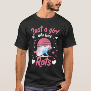 Just A Girl Who Loves Rats Rat House Rats Small An T-Shirt