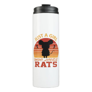 Just a Girl Who Loves Rats Thermal Tumbler