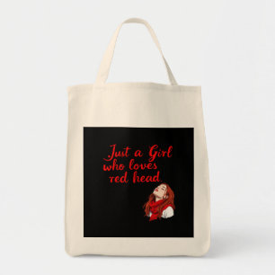 Just a Girl Who Loves Red Heads  Tote Bag
