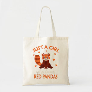 Just A Girl Who Loves Red Pandas Red Panda Girls K Tote Bag