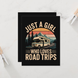 Just A Girl Who Loves Road Trips Invitation