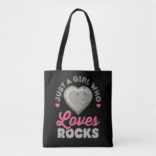 Just a Girl Who Loves Rocks Geology Rock Collector Tote Bag