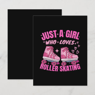 Just A Girl Who Loves Roller Skating Card