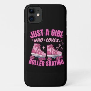Just A Girl Who Loves Roller Skating iPhone 11 Case