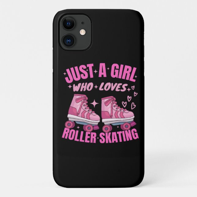 Just A Girl Who Loves Roller Skating Case-Mate iPhone Case (Back)