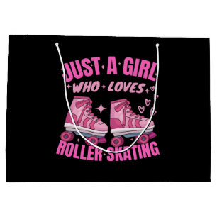 Just A Girl Who Loves Roller Skating Large Gift Bag