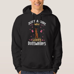 Just A Girl Who Loves Rottweilers 16 Hoodie