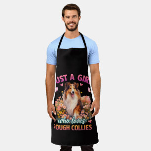 Just A Girl Who Loves Rough Collies Apron