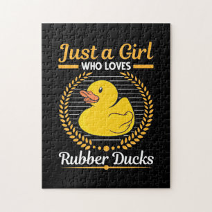 Just A Girl Who Loves Rubber Duck Jigsaw Puzzle