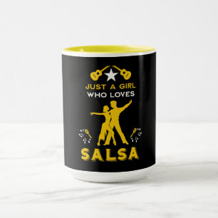 Just A Girl Who Loves Salsa Dance Mug