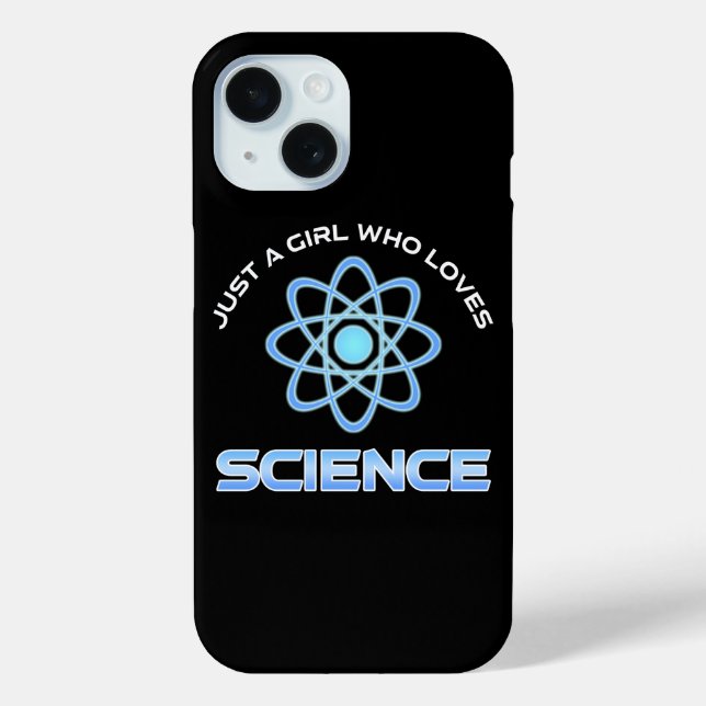 Just A Girl Who Loves Science Case-Mate iPhone Case (Back)