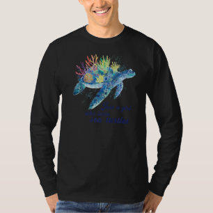 Just A Girl Who Loves Sea Turtles Summer Ocean Cor T-Shirt
