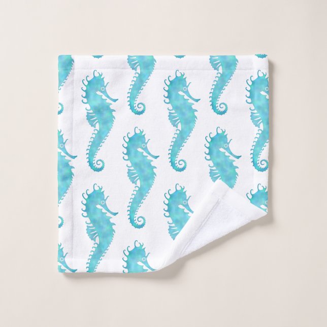 Just a Girl who loves Seahorses Wash Cloth (Wash Cloth)