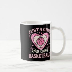 Just A Girl Who Loves Sketll Cow Print Girls Sketl Coffee Mug