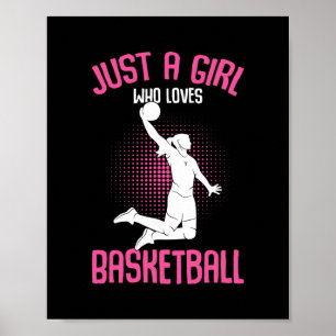 Just A Girl Who Loves Sketll Kids Girls Poster