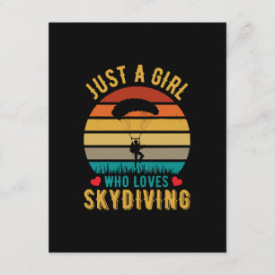 just a girl who loves skydiving enclosure card