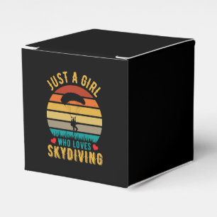 just a girl who loves skydiving favour box