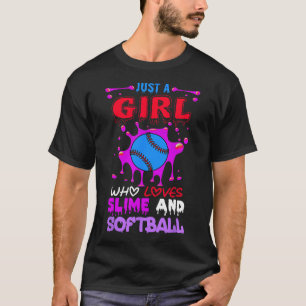 Just A Girl Who Loves Slime And Softll Kids Girls T-Shirt