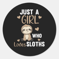 Just A Girl Who Loves Sloth's Cute Animals Vintage