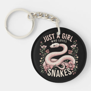 Just A Girl Who Loves Snakes Key Ring