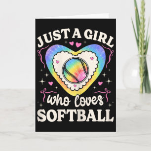 Just A Girl Who Loves Softll 60s 70s Hippie Girls Card