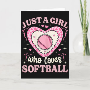 Just A Girl Who Loves Softll Cow Print Girls Kids Card