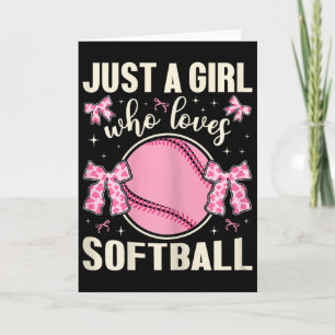 Just A Girl Who Loves Softll Cow Print Kids Girls Card