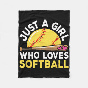 Just A Girl Who Loves Softll Cute Softll Lover Fleece Blanket
