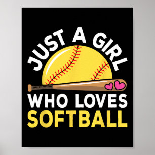 Just A Girl Who Loves Softll Cute Softll Lover Poster