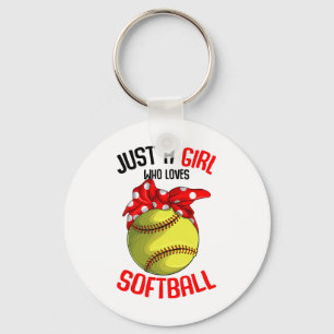 Just A Girl Who Loves Softll Girls _1 Key Ring