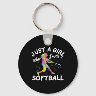 Just A Girl Who Loves Softll Key Ring