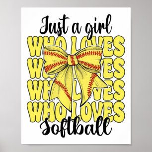 Just A Girl Who Loves Softll Mom Mother's Day Coqu Poster