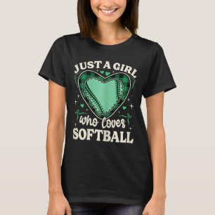 Just A Girl Who Loves Softll Teen Girl Kids Softll T-Shirt