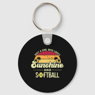 Just A Girl Who Loves Sunshine Softll Key Ring