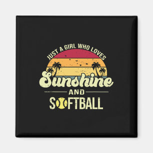 Just A Girl Who Loves Sunshine Softll Magnet
