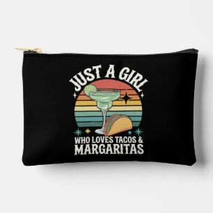 Just A Girl Who Loves Tacos And Margarita Mexican Accessory Pouch