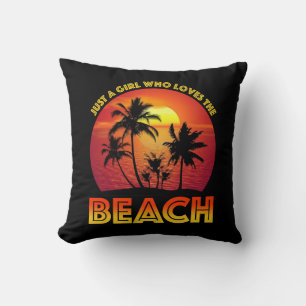 Just A Girl Who Loves The Beach Cushion