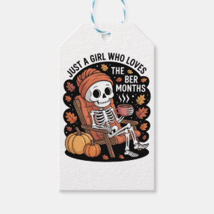 Just a Girl Who Loves the Ber Months Christmas Gift Tags